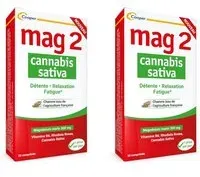 MAG 2 Cannabis Sativa à base de magnésium, vitamine B6 et cannabis sativa - complément alimentaire 30 comprimés 2x30 pc(s)