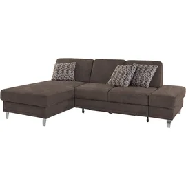 sit&more Ecksofa »Clio L-Form« wahlweise mit Bettfunktion oder Vorziehsitz und Bettkasten, Federkern