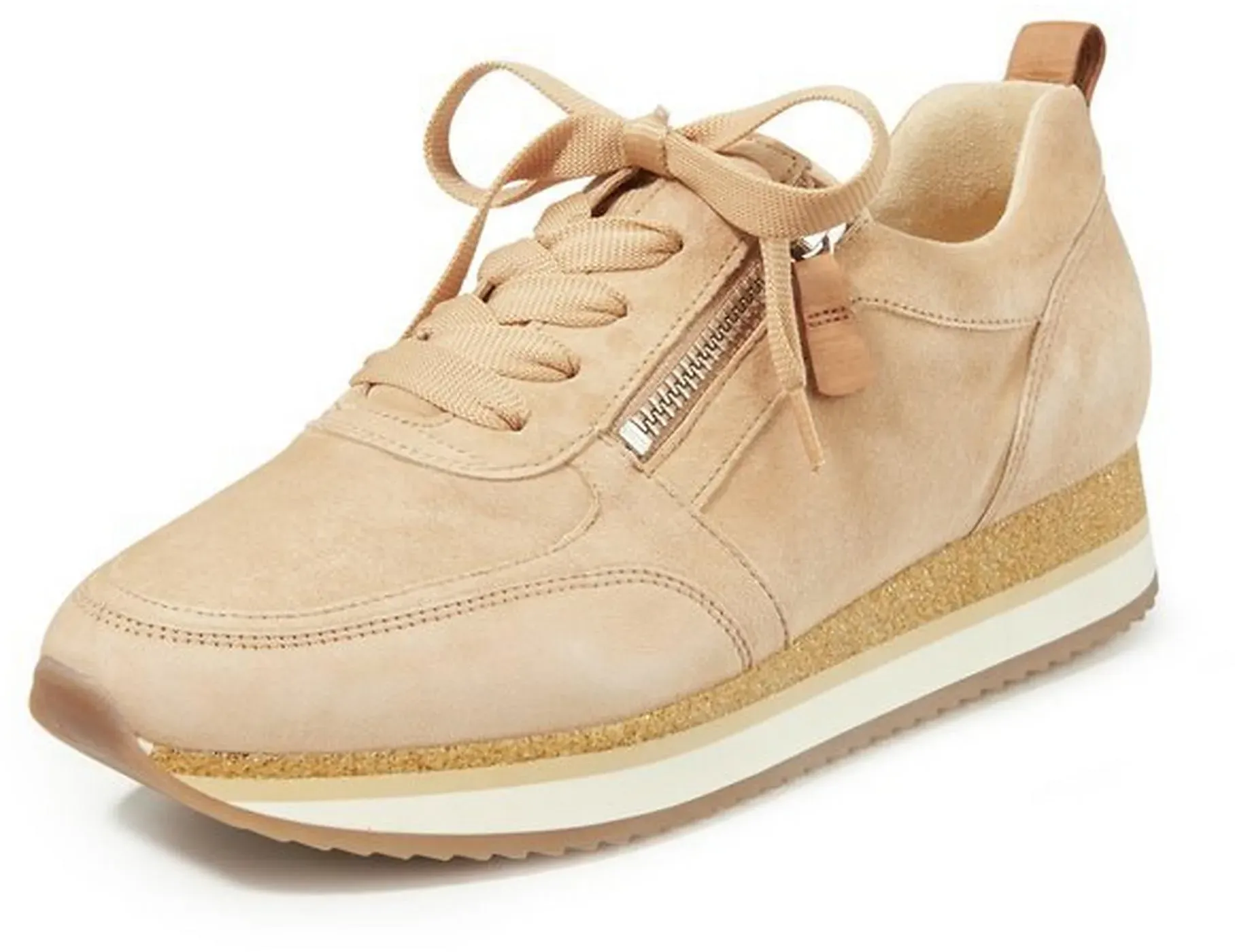 Les sneakers en cuir  Gabor beige