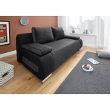 Collection AB Schlafsofa mit Bettfunktion und Bettkasten, mit losen Armlehn- und Rückenkissen, frei im Raum stellbar