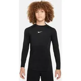NIKE Kinder Shirt B NP DF LS TOP 24, BLACK/WHITE, XS