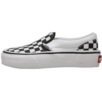 Vans Kids Classic Slip on VLYGCK2, Unisex - Kinder Sneaker, schwarz ((Checkerboard) black/true white), 31 EU
