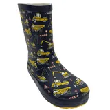 KOEL Barfuß Gummistiefel/Wellie, super flexibel, anatomische Zehenbox Motiv Tractor Blue (Tractor Blue, EU Schuhgrößensystem, Jugendliche, Numerisch, M, 35) - 35 EU