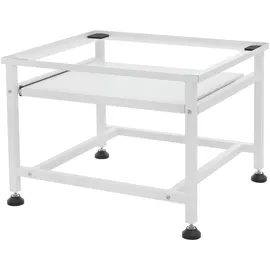 ML-Design Waschmaschinen-Untergestell mit Ablage, Weiß, 62,5 x 50,1 x 40,5 cm
