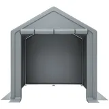 MC Star Gerätehaus 190x170x200cm, Fahrradgarage, Geräteschuppen, Garagenzelt, Gartenhaus, Lagerzelt Fahrradschuppen Werkzeugzelt Lagergarage, dunkelgrau grau
