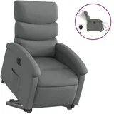 vidaXL Relaxsessel mit Aufstehhilfe Elektrisch 92 x 99,5 x 0 cm Dunkelgrau