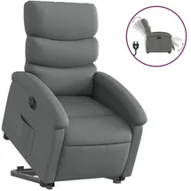 vidaXL Relaxsessel mit Aufstehhilfe Elektrisch 92 x 99,5 x 0 cm Dunkelgrau