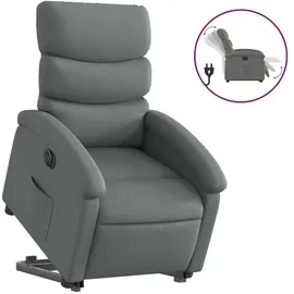 vidaXL Relaxsessel mit Aufstehhilfe Elektrisch 92 x 99,5 x 0 cm Dunkelgrau