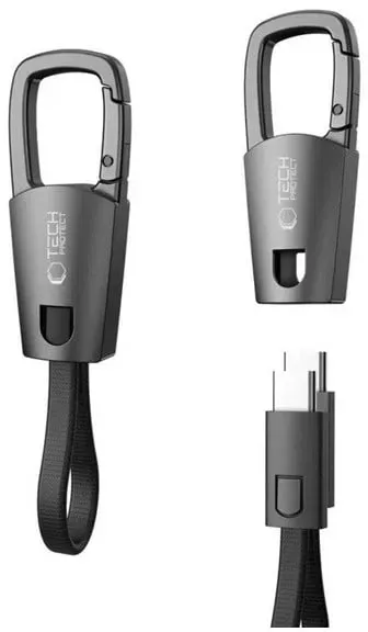 Ultraboost DNA Cable with Keychain USB-C PD 60W / 3A - Gray