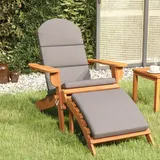 vidaXL Adirondack-Gartenstuhl mit Fußstütze Massivholz Akazie