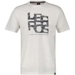T-Shirt LERROS "LERROS T-Shirt LERROS", Herren, Gr. 6XL, weiß (broken weiß), 100% Baumwolle, Kurzarm, Shirts