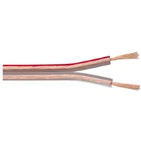 Wentronic Lautsprecherkabel 25m Rolle 2x 0,75mm² transperant (15123)