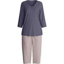 CALIDA Blooming Nights Pyjama Grau 44/46