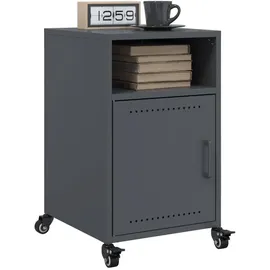 vidaXL Nachtschrank 36 x 39 x 59 cm Anthrazit