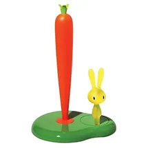 Alessi Bunny & Carrot Küchenrollenhalter aus thermoplastischem Harz, grün,