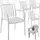Tectake Gartenstuhl Alcudia 54,5 x 58 x 80,5 cm creme 4 St.