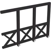 SKANHOLZ Skan Holz Andreaskreuz-Seitenwand für Terrassenüberdachung 350 cm, anthrazit