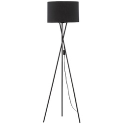 Nova Luce 9050160 Retro E27 Stehlampe Schwarz