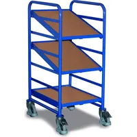 VARIOfit Eurokastenwagen mit 3 Holzböden 410 x 610 mm