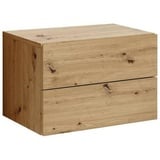 Livetastic Nachtschrank, Eiche Artisan Holzwerkstoff, 2 Schubladen 42x28x30 cm Schlafzimmer, Nachttische