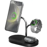Samsung Wireless Charger (Trio) (15 W), Wireless Charger, Schwarz