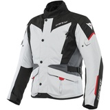 Dainese - Tempest 3 D Dry, Herren Motorrad Tourenjacke, Wasserdichte Jacke, Herausnehmbares Thermofutter, Schulter Und Ellbogenprotektoren, Eisgrau/Schwarz/Lavarot, 62