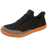 Barfußschuhe Herren Sommer Barfussschuhe Herren Sport Sneaker Mesh Turnschuhe Flache Sohle Freizeitschuhe Sportlich Sportschuhe Atmungsaktiv Walkingschuhe Einfarbig Fitnessschuhe Casual - 50 EU