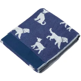 Homescapes Frottee-Handtuch 50 x 85 cm blau