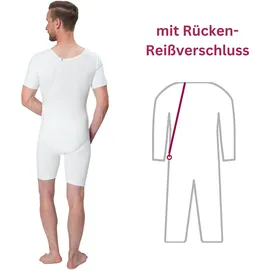 Suprima Body kurzarm mit Rücken-Reißverschluss XXL weiß