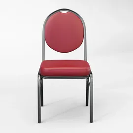 GGM Möbel Bistrostuhl Leder Rot 2er Set