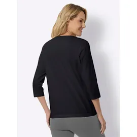 Classic Basics Sieh an! 3/4-Arm-Shirt in schwarz | Gr.: 50