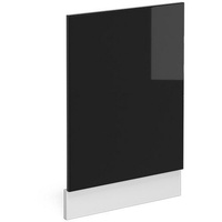 Vicco Geschirrspülerblende Küchenmöbel R-Line Solid Weiß Schwarz 45 cm