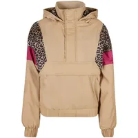 URBAN CLASSICS Leichte Jacken in unionbeige/darkleo/w. XXL