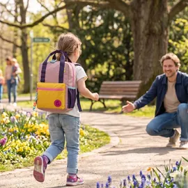 Heinrich Sieber SIEBER Glühwürmchen - Kinderrucksack Luca, altrosa/ocker