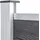 vidaXL Zaun-Set 1564 x 186 cm Grau/WPC