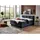 Roller Boxspringbett 180 x 200 cm H2/H3 Blau