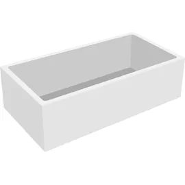Calmwaters Calmwaters® Premium Badewanne Komplettset 180x80 cm mit Wannenträger & Ablaufgarnitur, EU, Duobadewanne für 2, Set Acryl-Badewanne rechteckig, Moderne Rechteckbadewanne 180 x 80 cm, Weiß