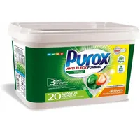 6x Purox Waschmittel Caps Universal 20er Color Kapseln Gel Bunte Wäsche Reiniger