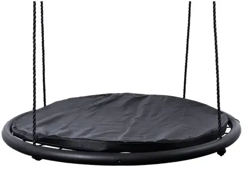 Nestkissen Schaukelzubehör Ø 91 cm rot Nylon Schaumstoff - Nordic Play - Wetterfest, UV-beständig, ab 0 Monaten, weich