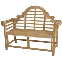 2-Sitzer Gartenbank Holzbank Sitzbank Parkbank Garten Terrasse Bank Holz Teak