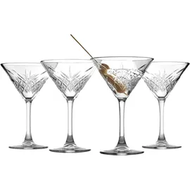 Pasabahce Timeless Martini-Gläser – 230 ml – 4 Stück – Espresso-Martini-Stiel-Champagnergläser für Cocktails, Gin, Wein für Feiern, Restaurant, Partys