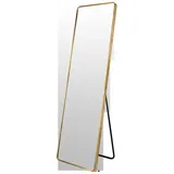 freiraum Standspiegel Snow, in Gold, Aluminium / Spiegel - 50x170x2,2cm (BxHxT) goldfarben