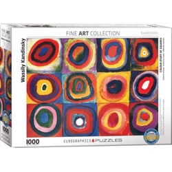 Eurographics 6000-1323 - Farbstudie Quadrate von Wassily Kandinsky , Puzzle, 1.000 Teile