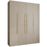 abiks möbel Drehtürenschrank COMO 190 x 245,5 x 40 cm Gold