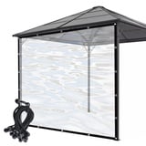 KUBAOS Plane Transparent mit Ösen PE Plastikplane Seitenwände Der Pergola wasserdichte Outdoor Vorhang für Garten Pavillon Terrasse Veranda Balkon (Color : Clear, Size : 4x2.5m/13.12x8.2ft)