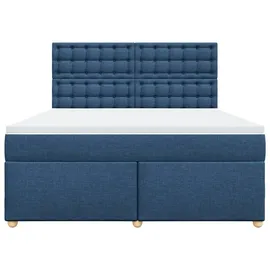 vidaXL Boxspringbett 180 x 200 cm Blau