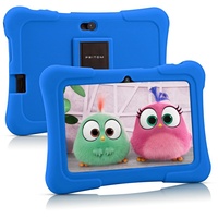 PRITOM K7 7 Zoll Kinder Tablet Android 10 Tablet PC 32 GB ROM Quad Core Tablets WiFi Tablet für Kinder, Dunkelblau