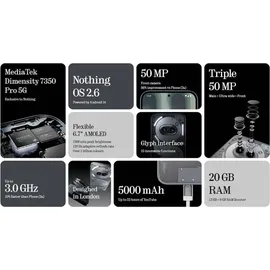 Nothing Phone (2a) Plus 5G 12 GB RAM 256 GB Grau