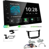 Kenwood Autoradio Apple CarPlay Android Auto DAB+ für Hyundai i30 ohne OEM Navi