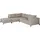 Woood Gartenecksofa Sicilie - Aluminium & Outdoor-Stoff Taupe, Links